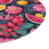 トロピカルフルーツと花 カッティングボード (角)