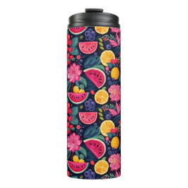 トロピカルフルーツと花 タンブラー