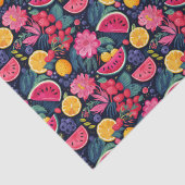 トロピカルフルーツと花 薄葉紙 (詳細)