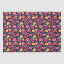 トロピカルフルーツと花