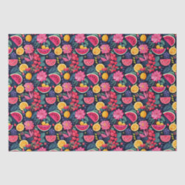 トロピカルフルーツと花 薄葉紙