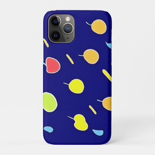 トロピカルフルーツのネオンカラーパターン Case-Mate iPhoneケース (裏)