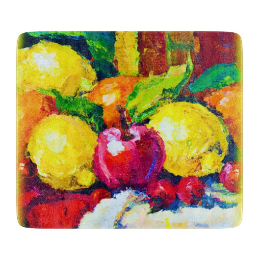 トロピカルフルーツのピアノ。買今 カッティングボード (正面)