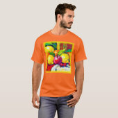 トロピカルフルーツの絵。いますぐ購入 Tシャツ (正面フル)