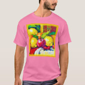 トロピカルフルーツの絵。いますぐ購入 Tシャツ (正面)