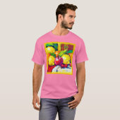 トロピカルフルーツの絵。いますぐ購入 Tシャツ (正面フル)