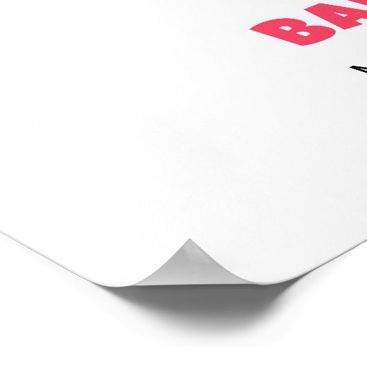 トロピカルフルーツアイスクリームポップ・アートのベビーシャワーへようこそ ポスター (角)