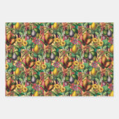 トロピカルフルーツガーデンヴィンテージ ラッピングペーパーシート (正面)