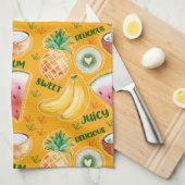トロピカルフルーツキッチンタオル キッチンタオル (四つ折り)
