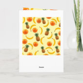 トロピカルフルーツグリーティングカード カード (裏面)