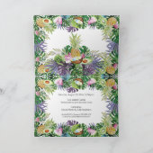 トロピカルフルーツグリーンリーサマースイート16パーティー 招待状 (内部)