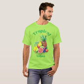 トロピカルフルーツコラージュ Tシャツ (正面フル)