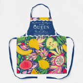 トロピカルフルーツサマークイーンオブザキッチン エプロン (正面)