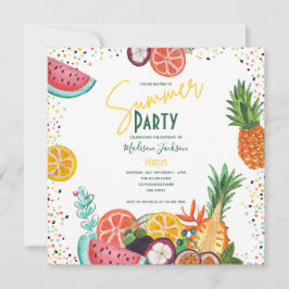 トロピカルフルーツサマーParty招待状 招待状