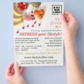 トロピカルフルーツジュース広告バー チラシ (手)