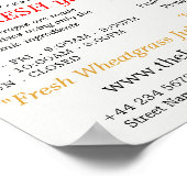 トロピカルフルーツジュース広告バー ポスター (角)