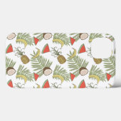 トロピカルフルーツスケッチパターン Case-Mate iPhoneケース (裏面 (横))