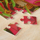 トロピカルフルーツスチルライフオリジナルウォーターカラーアート ジグソーパズル (側面)