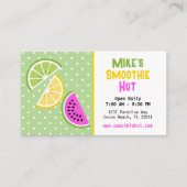 トロピカルフルーツスムージーショップジュースバー 名刺 (正面)