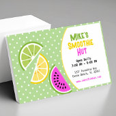 トロピカルフルーツスムージーバー 名刺