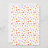 トロピカルフルーツトゥッティフルーティ誕生日 招待状 (裏面)