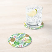 トロピカルフルーツドリンクコースター ラウンドペーパーコースター (インサイチュ)