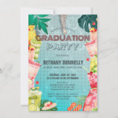 トロピカルフルーツドリンクスプール卒業パーティー 招待状 (正面)