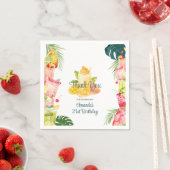 トロピカルフルーツドリンクプールパーティー大人誕生日 スタンダードカクテルナプキン (インサイチュ)