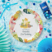 トロピカルフルーツドリンクプールパーティー大人誕生日 ペーパープレート (パーティー)