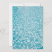 トロピカルフルーツドリンクプールパーティー大人誕生日 招待状 (裏面)