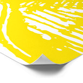 トロピカルフルーツドードルパターン ポスター (角)