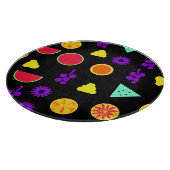 トロピカルフルーツネオンパラダイスパターン カッティングボード (角)