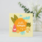 トロピカルフルーツハローサマーグリーティングカード (スタンド正面)