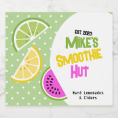 トロピカルフルーツハードサイダーとレモンエード ビールラベル (シングルラベル)