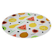 トロピカルフルーツパターンデザイン カッティングボード (角)