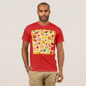 トロピカルフルーツパターン Tシャツ (正面フル)