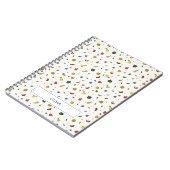 トロピカルフルーツパーソナライズされた ノートブック (左側)