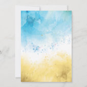 トロピカルフルーツパーム葉ズサマーバースデーパーティー 招待状 (裏面)