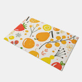 トロピカルフルーツフェスタパターン ドアマット (アングル)