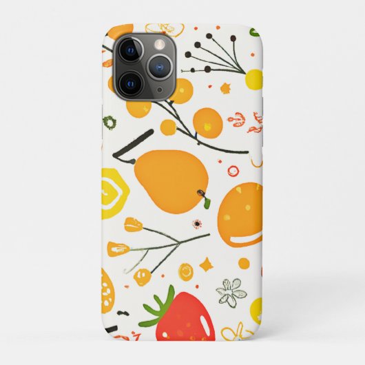 トロピカルフルーツフェスタパターン Case-Mate iPhoneケース (裏)
