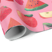 トロピカルフルーツラッピング紙 ラッピングペーパー (ロールコーナー)