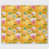 トロピカルフルーツラッピング紙 ラッピングペーパー (フラット)