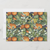 トロピカルフルーツ仮想ベビーシャワー招待 (裏面)