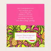 トロピカルフルーツ折り畳み名刺カスタム 名刺 (外部フラット)