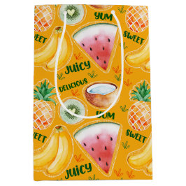 トロピカルフルーツ抱き枕 ミディアムペーパーバッグ