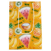トロピカルフルーツ抱き枕 ミディアムペーパーバッグ (裏面)