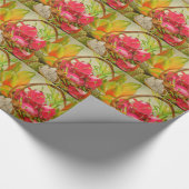 トロピカルフルーツ水カラーオリジナルアートの静物生活 ラッピングペーパー (角)