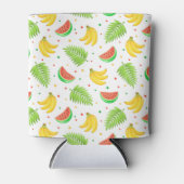 トロピカルフルーツ水玉模様模様 缶クーラー (正面)