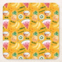 トロピカルフルーツ紙コースター