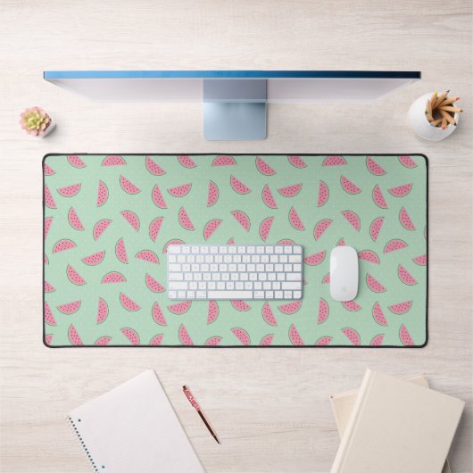 トロピカルフルーツ絵を描(ばちゃばちゃ)跳ねるパターン デスクマット (オフィス1)